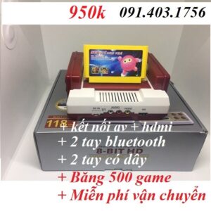 Điện tử 4 nút HDMI tay không dây (bluetooth) + băng 500 game